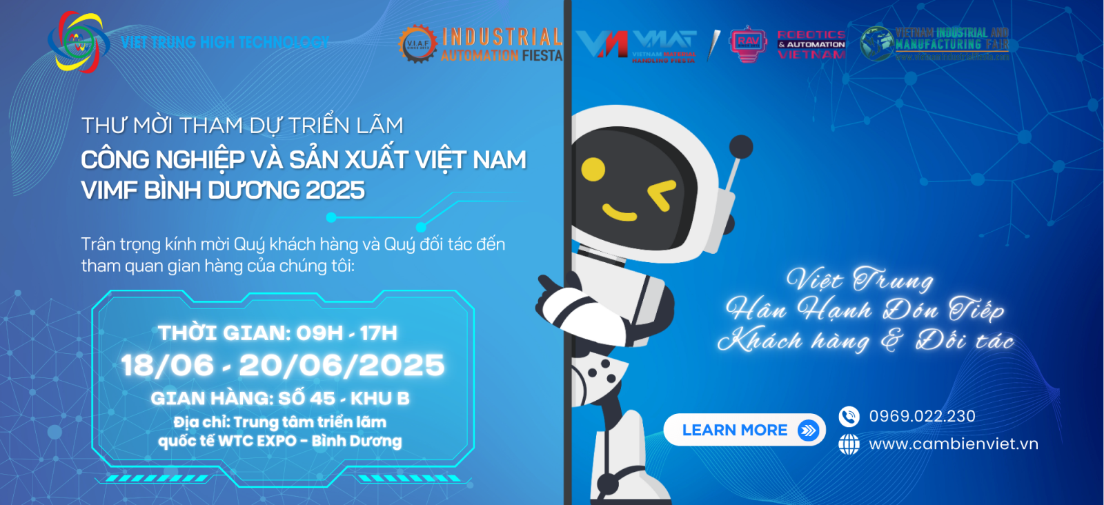 THƯ MỜI THAM DỰ TRIỂN LÃM CÔNG NGHIỆP VÀ SẢN XUẤT VIỆT NAM - VIMF 2025 BÌNH DƯƠNG